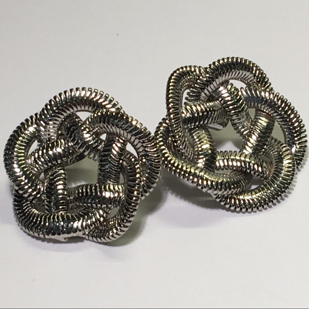 Silver Colored Post Earrings